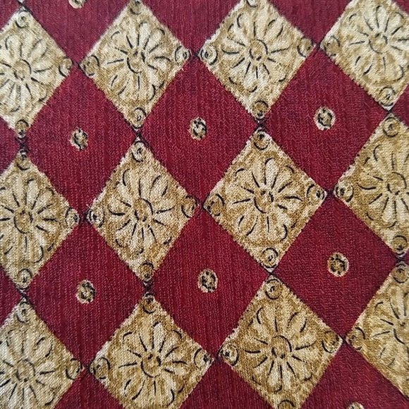 Vintage Valentino Red Gold Silk Tie 57" - Picture 2 of 5